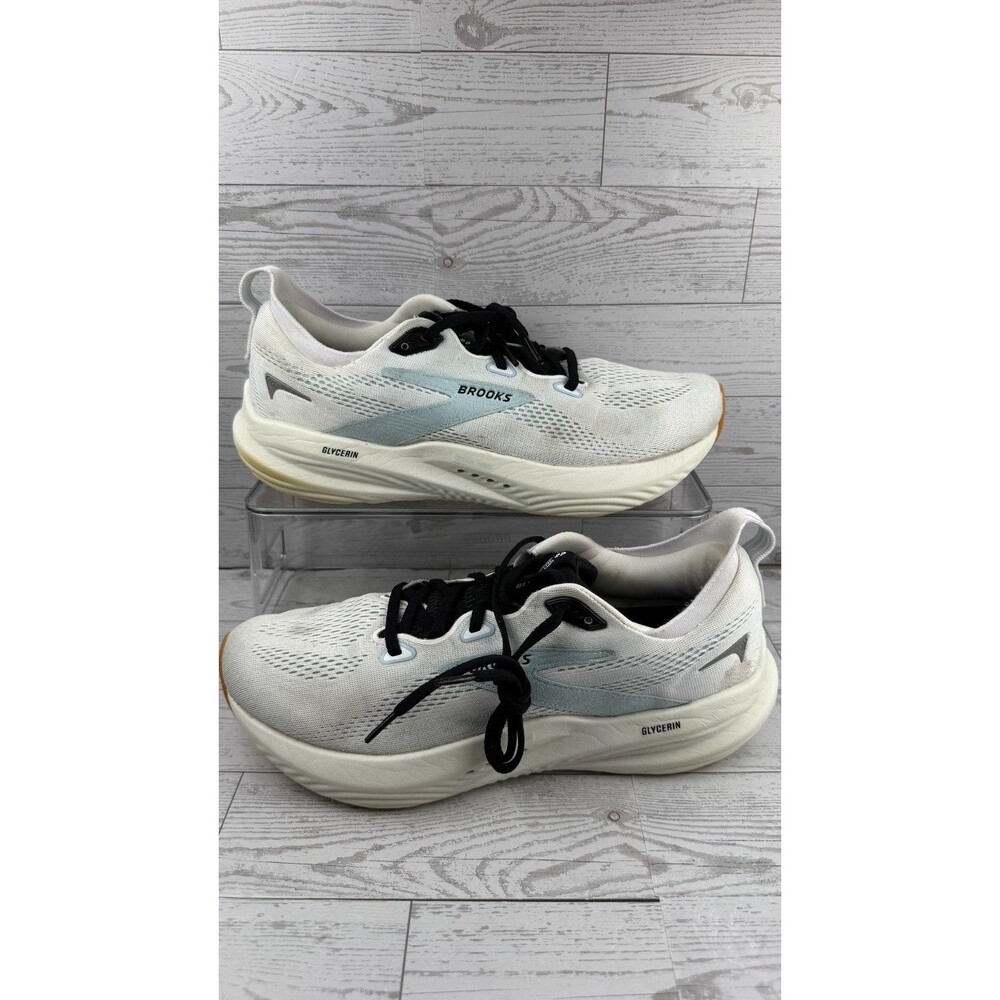 Brooks Glycerin 22 1104451D175 White 10D Mens Sneakers Mesh Running Shoes #99